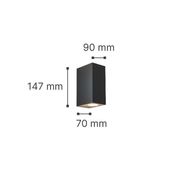 it-Lighting Havasu 2xGU10 Outdoor Up-Down Wall Lamp White D14.7cmx9cm (80200324) - Image 4