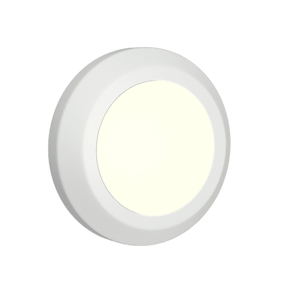 it-Lighting Jocassee LED 3.5W 3CCT Outdoor Wall Lamp White D:15cmx2.7cm (80201420) - Image 1