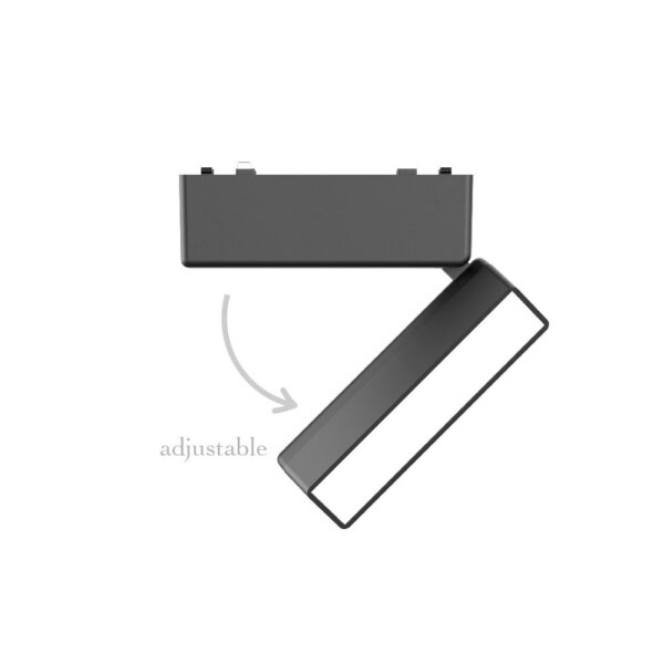 InLight Φωτιστικό LED 5W 3CCT για Ultra-Thin μαγνητική ράγα σε μαύρη απόχρωση (by tuya and zigbee) D:12,8cmX8cm (T04905-BL) - Image 2