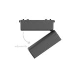 InLight Φωτιστικό LED 5W 3CCT για Ultra-Thin μαγνητική ράγα σε μαύρη απόχρωση (by tuya and zigbee) D:12,8cmX8cm (T04905-BL) - Image 3