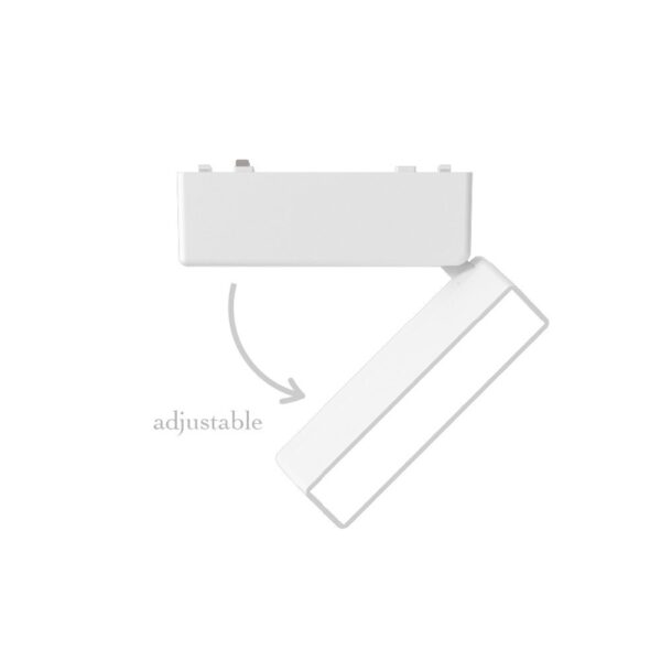 InLight Φωτιστικό LED 5W 3CCT για Ultra-Thin μαγνητική ράγα σε λευκή απόχρωση (by tuya and zigbee) D:12,8cmX8cm (T04905-WH) - Image 2