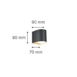 it-Lighting Powell 1xGU10 Outdoor Up or Down Wall Lamp White D:9cmx8cm (80200224) - Image 3