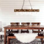 InLight Κρεμαστό φωτιστικό από ξύλο και σχοινί 5XE27 D:90cm (5318-5) - Image 3