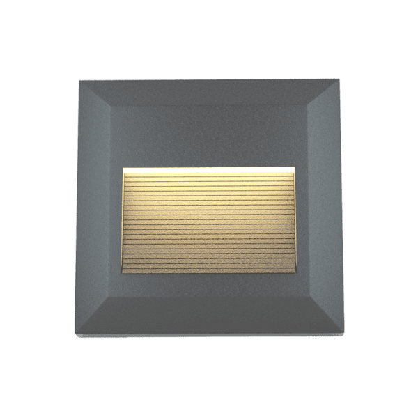 it-Lighting Salmon LED 2W 3CCT Outdoor Wall Lamp Anthracite CCT D:12.4cmx12.4cm (80201840) - Image 1