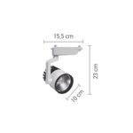 InLight Σποτ Ράγας Λευκό LED 30W 3000K D:10cmX23cm (T00101-WH) - Image 3