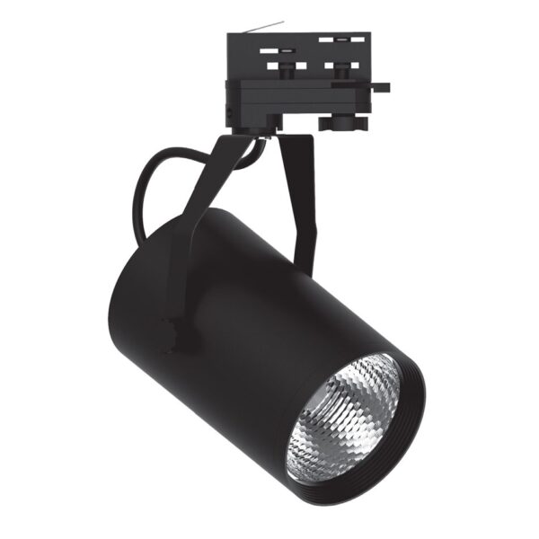 InLight Σποτ τριφασικής ράγας LED 30W 3000K σε μαύρη απόχρωση D:10cmX28cm (T00901-BL) - Image 1
