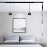 InLight Κρεμαστό φωτιστικό LED 6W 3000K για μαγνητική ράγα σε μαύρη απόχρωση D:10cmX6,5cm (T02501-BL) - Image 2