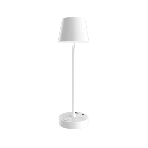 it-Lighting Tahoe Rechargeable LED 2W 3CCT Touch Table Lamp White D:38cmx11cm (80100220) - Image 1