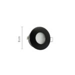 InLight Χωνευτό σποτ από χρώμιο μέταλλο 1XGU10 IP44 D:8cm (Χ0008-CH) - Image 2