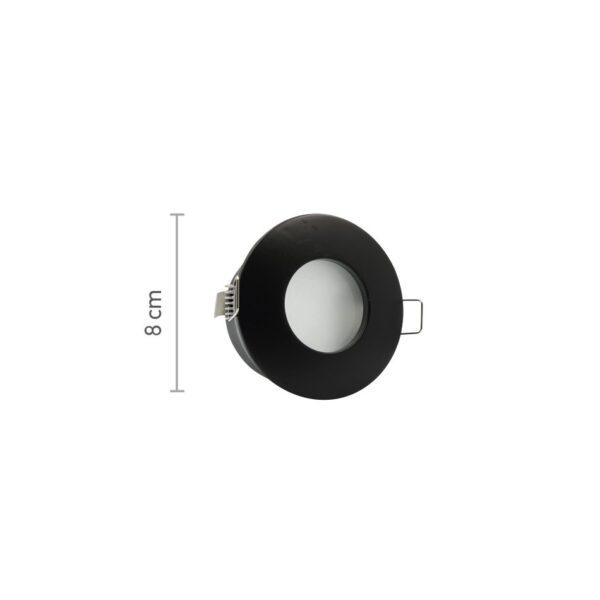 InLight Χωνευτό σποτ από λευκό μέταλλο 1XGU10 IP44 D:8cm (Χ0008-WH) - Image 2