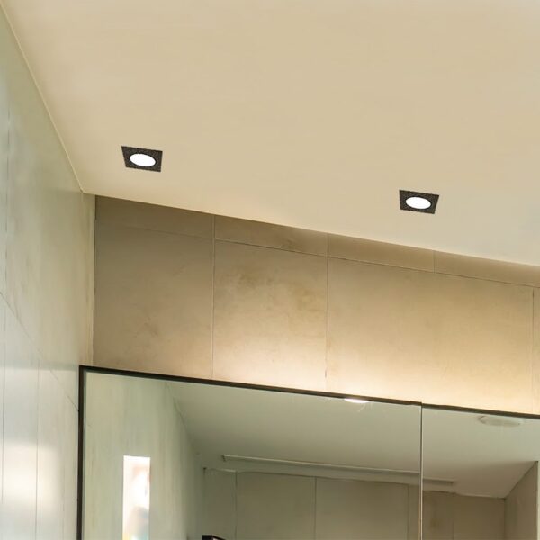 InLight Χωνευτό σποτ από λευκό μέταλλο 1XGU10 IP44 D:8cm (Χ0009-WH) - Image 3