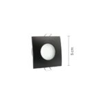 InLight Χωνευτό σποτ από λευκό μέταλλο 1XGU10 IP44 D:8cm (Χ0009-WH) - Image 2