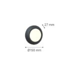 it-Lighting Jocassee LED 3.5W 3CCT Outdoor Wall Lamp White D:15cmx2.7cm (80201420) - Image 3