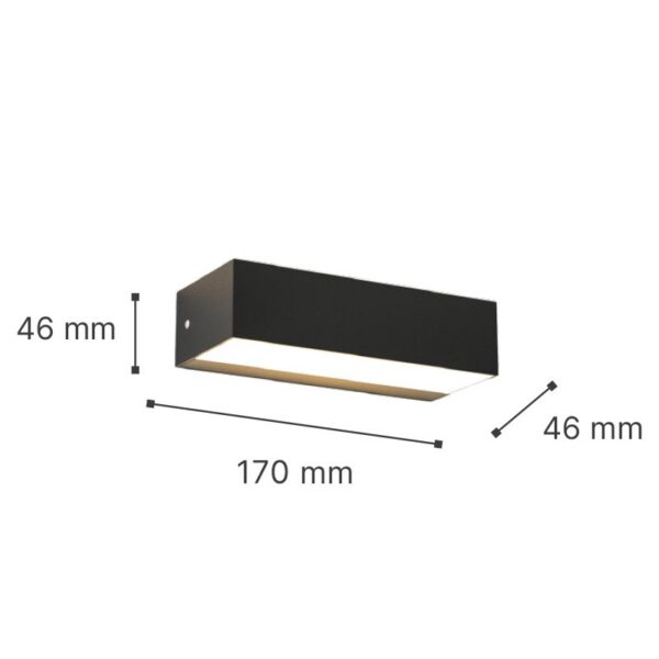 it-Lighting Martin LED 9W 3CCT Outdoor Up-Down Wall Lamp Grey D:17cmx4.6cm (80200830) - Image 2