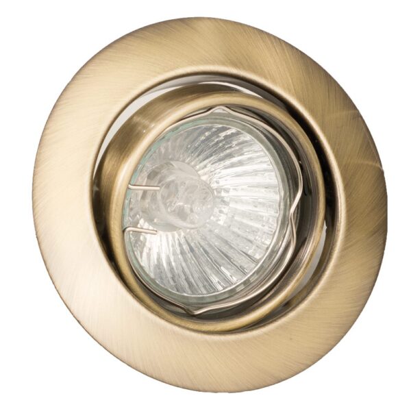 InLight Χωνευτό σποτ από οξυντέ μέταλλο 1XGU10 D:9cm (43277-Οξυντέ) - Image 1