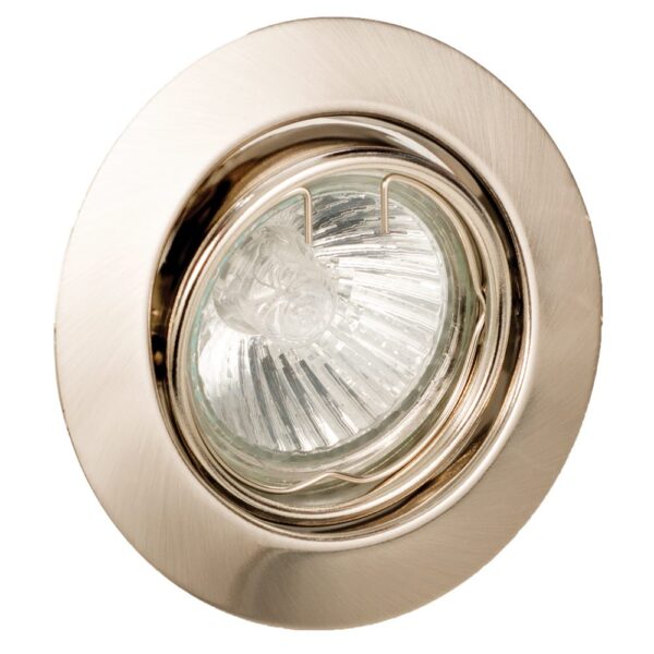 InLight Χωνευτό σποτ από νίκελ ματ μέταλλο 1XGU10 D:9cm (43277-Νίκελ Ματ) - Image 1