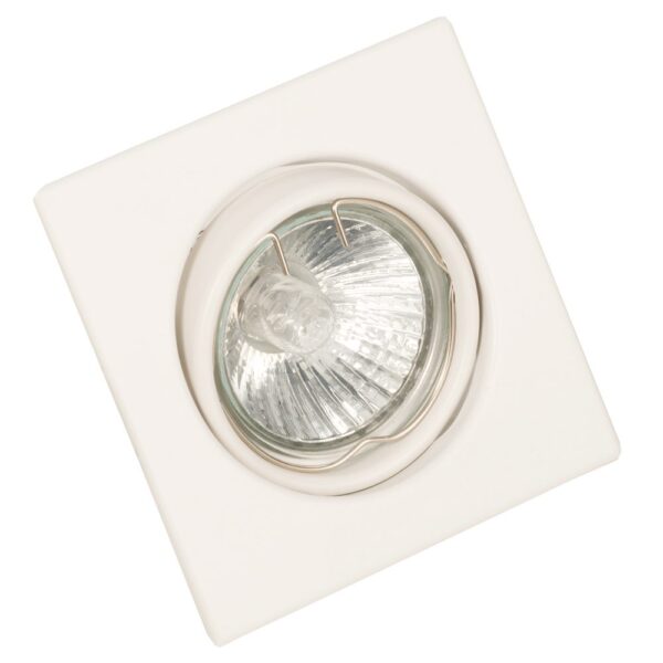 InLight Χωνευτό σποτ από λευκό μέταλλο 1XGU10 D:9cm (43278-Λευκό) - Image 1
