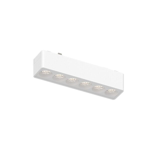 InLight Φωτιστικό LED 6W 3000K για Ultra-Thin μαγνητική ράγα σε λευκή απόχρωση D:12,2cmX2,4cm (T02801-WH) - Image 1