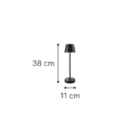 it-Lighting Tahoe Rechargeable LED 2W 3CCT Touch Table Lamp White D:38cmx11cm (80100220) - Image 2