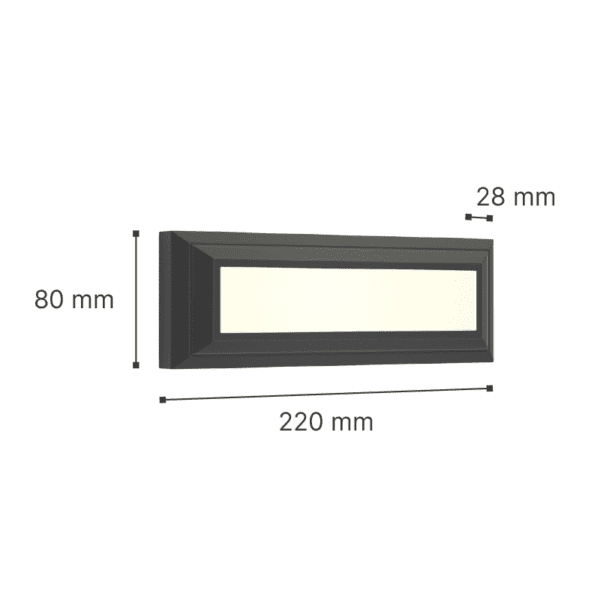 it-Lighting Willoughby LED 4W 3CCT Outdoor Wall Lamp Grey D:22cmx8cm (80201330) - Image 3