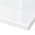 Πάγκος Θερμοανθεκτικός 60 εκ. βάθος, 3,8 εκ. πάχος, 4,2 μ. πλάτος, White Glantz Λευκό, Genomax