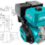 TOTAL ΕΠΑΓΓ. ΚΙΝΗΤΗΡΑΣ ΒΕΝΖ. 270cc - 9HP ΣΦΗΝΑ (TGEN1771)