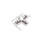 InLight Σύνδεσμος Τ Λευκός Μονοφασικής Ράγας (TC1-030-WH) - Image 2