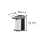 InLight Mirror- LED 1,5W 3000K/6000K Solar Outdoor Light in Black Color (80204210S) - Image 2