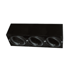 ^  ΣΠΟΤ ΟΡΟΦΗΣ AR111 ΤΡΙΠΛΟ ΜΑΥΡΟ 150x450x120