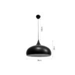 InLight Κρεμαστό φωτιστικό από λευκό μέταλλο 1XE27 D:36cm (4052-WH) - Image 2