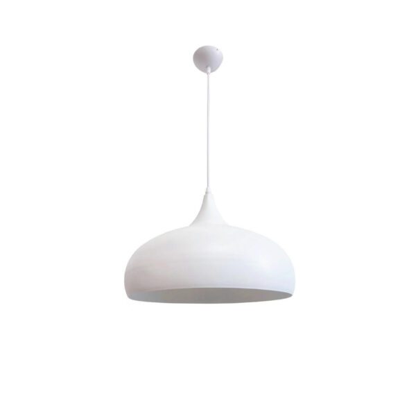 InLight Κρεμαστό φωτιστικό από λευκό μέταλλο 1XE27 D:36cm (4052-WH) - Image 1