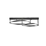 InLight Κρεμαστό φωτιστικό LED 90W 3CCT (by switch on base) σε μαύρο χρώμα D:70cm (6078-BL) - Image 2
