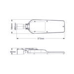 ^LED STREET LUMINAIRE 120W 16800LM 4000K 150⁰ x 75⁰ CLASS II IP66 10kV 230V AC IP66 - Image 2