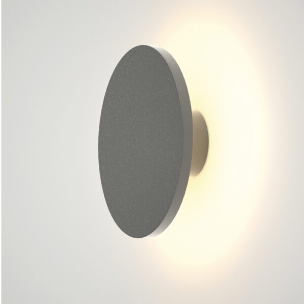 it-Lighting Geneva LED 8W 3CCT Outdoor Wall Lamp Grey D:17cmx5.5cm (80201130) - Image 1