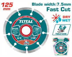 TOTAL ΕΠΑΓΓ. ΑΝΤΑΛΛΑΚΤΙΚΟΣ ΔΙΑΜΑΝΤΟΔΙΣΚΟΣ Φ-125mm X 22.2mm ΓΙΑ TWLC1256 (TAC111254)