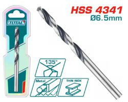 TOTAL ΕΠΑΓΓ. ΤΡΥΠΑΝΙ HSS DIN4341 6.5mm 1τεμ (TAC1200654)