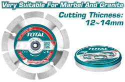 TOTAL ΔΙΑΜΑΝΤΟΔΙΣΚΟΙ ΞΗΡΑΣ ΚΟΠΗΣ 230mm 5TEM ΣΕ ΜΕΤΑΛΛΙΚΟ ΚΟΥΤΑΚΙ (TAC2112303M)