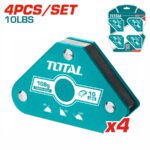 TOTAL ΣΕΤ ΜΙΝΙ ΜΑΓΝΗΤΙΚΕΣ ΓΩΝΙΕΣ ΣΥΓΚΟΛΛΗΣΗΣ 4ΤΕΜ (TAMWH4001)