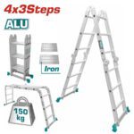 TOTAL ΣΚΑΛΑ ΑΛΟΥΜΙΝΙΟΥ ΠΟΛΥΜΟΡΦΙΚΗ 4Χ3 ΣΚΑΛΟΠΑΤΙΑ (THLAD04431)