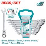 TOTAL ΣΕΤ ΓΕΡΜ/ΓΩΝΑ ΚΑΣΤΑΝΙΑΣ ΜΕ ΣΠΑΣΤΗ ΚΕΦΑΛΗ 8ΤΕΜ (THT102RK586)