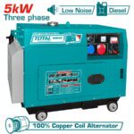 TOTAL ΗΛΕΚΤΡΟΓΕΝΝΗΤΡΙΑ DIESEL ΤΡΙΦΑΣΙΚΗ ΚΛΕΙΣΤΟΥ ΤΥΠΟΥ 5.000W (TP250003)