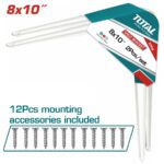 TOTAL ΓΩΝΙΑ ΡΑΦΙΩΝ ΛΕΥΚΗ 20 Χ 25cm 2ΤΕΜ (TSB10810)