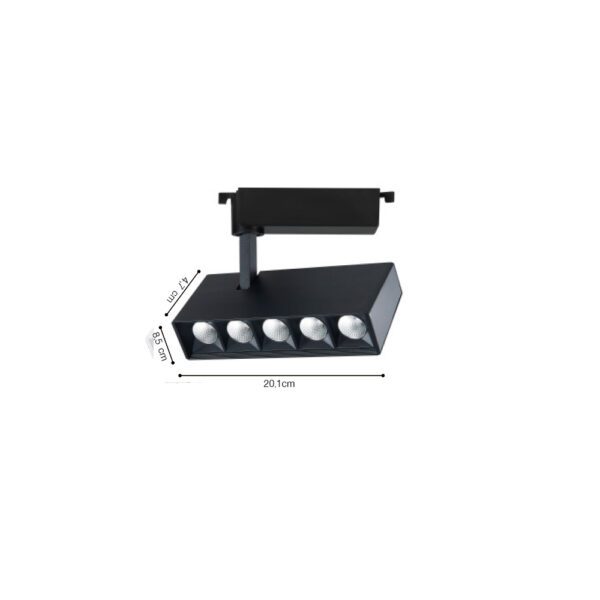 InLight Σποτ 20W μονοφασικής ράγας σε λεύκο χρώμα (T1-05800-White) - Image 2