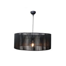 Inlight Κρεμαστό φωτιστικό με καπέλο απο ίνα 1xE27 D:60cm (4056-A)