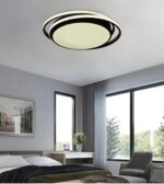 InLight Πλαφονιέρα οροφής LED 60W 3CCT από αλουμίνιο σε μαύρη απόχρωση D:43cm (42172-Μαύρο) - Image 2