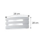 InLight Επιτοίχιο φωτιστικό λευκό από γύψο 1XE14 D:28cm (43390) - Image 2