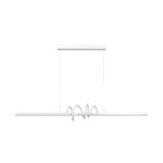 InLight Κρεμαστό φωτιστικό LED 40W 3CCT (by switch on base) σε λευκό χρώμα D:120cm (6075-WH)