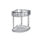 Καλάθι γωνιακό διπλό σχαρωτό RETI 9639 Χρωμέ KARAG 21x21x29cm