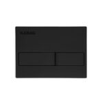 Πλακέτα καζανακίου διπλής λειτουργίας CARINA Black Matt C226-020 KARAG