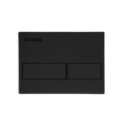 Πλακέτα καζανακίου διπλής λειτουργίας CARINA Black Matt C226-020 KARAG